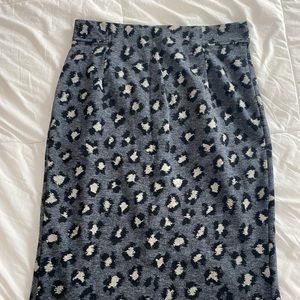 Animal print pencil skirt